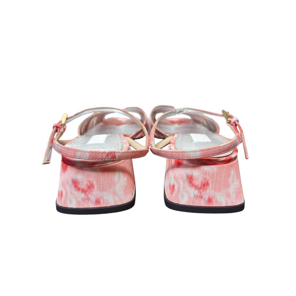 Suzanne Rae NWOB pink Rose Low 70s Sandal Size 37 7 - Picture 6 of 9